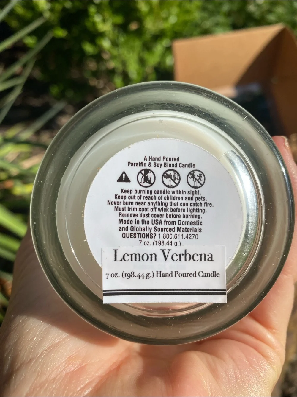 Lemon Verbena Candle with Matches in a gift box